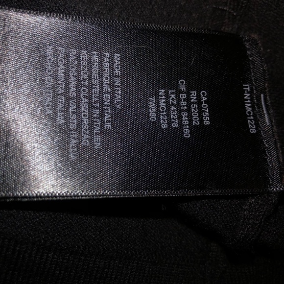 Black front-tie knit cardigan - Picture 3 of 5